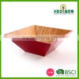 Red Bamboo Salad Bowl thumbnail-6