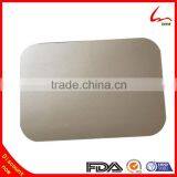 Rectangular Disposable Household Aluminum Foil Container Paper Lid thumbnail-1