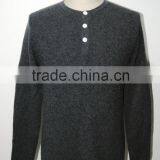 BGAX16305 High Quality Mens Fashion Warm 1/4 Buttons Pullover Cashmere Sweater