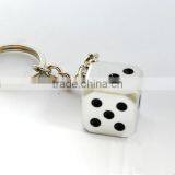 Guangzhou Hot Sales Promotional Custom Metal Dice Keychain