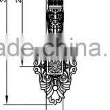 Door Shake Handshandle of Pure Copper Luxurious Big Brass Handle thumbnail-2