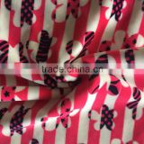 printted velvet fabric for baby pajamas