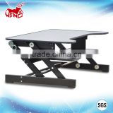 Height adjustable easy to install folding monitor laptop stand