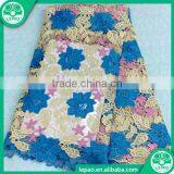 Aqua 2016 African Embroidered African Tulle Lace French Net Lace Fabric Nigerian Wedding African Lace thumbnail-4