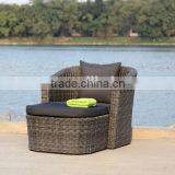 Alum Chaise Lounge With Folding Awning Beach Sun Lounger thumbnail-4