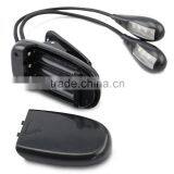 Book Reading Lamp With Dual Head and 8 LED Flexible LED Working Light Best Suited For Bed Reading BBQ Grilling Desk Travel thumbnail-5