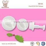 Fondant Cake Christmas Leaf Shaped Plunger Cutter 3pcs Each Set