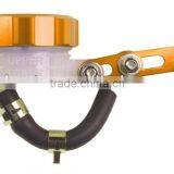 High Performance CNC Motorcycle Brake Tank Reservoir for Honda Yamaha Suzuki Kawasaki Aprilia BMW Ducati KTM Yellow thumbnail-1