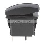 Dual Blue LED Backlit Laser Etched 3-Pin Rear Differential Lock Car Rocker Switch DC 12V 20A / 24V 10A thumbnail-3