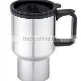 2015Popular Stainless Steel Auto Mug With pp Lid Thermos Cup