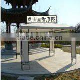 3X3m Round Metal Deluxe Gazebo thumbnail-1