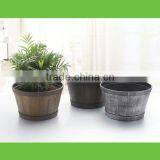 Painting Rustic Garden Decor Modern Home Ornaments Pots for Nursery Painted Plastic Flowerpot MT-01 Series thumbnail-1