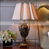Black Marble Lamp Body Brass Decoration Bottom Fabric Lampshade Table Lamp thumbnail-1