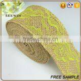 Royal Blue Chevron Burlap Ribbon for Wrapping thumbnail-5