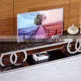 Marble Top Stainless Steel Maxim TV Stand thumbnail-2