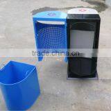 Arlau Metal Steel Recycling Bin 2 Compartments thumbnail-5