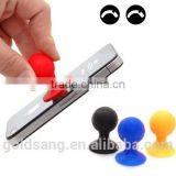 Novelty and fashion mobile phone holders / sucker cute ball shape silicone mobile phone holders