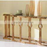 Luxury Home Living Room Stainless Steel Console Table in Golden Color F818G thumbnail-1
