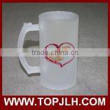 16oz Frosted Glass Sublimation Beer Mugs thumbnail-3