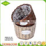 2017 Fashionable Wholesale Cheap Pure Handmade Custom Wicker Flower Basket thumbnail-4