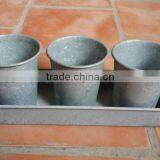 The New Morden Style Zinc Planter - Small Pillar Zinc Planter thumbnail-1