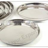 Stainless Steel Round Tray thumbnail-1