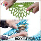 NBRSC Flexible Durable Non Slip Silicone Multi-Use Flower Trivet Pot Holder Mat Set of 3 thumbnail-3