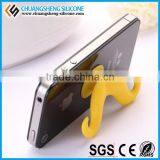 Newest ! Lovely Beard Shape Novelty Silicone Mobile Phone Holder thumbnail-6