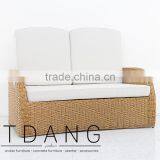 Mandalay Outdoor Patio Bench - Vietnam Wicker Furniture - ConversationFurniture thumbnail-2