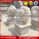 Garden Yellow Granite Statue With Shell Design thumbnail-3