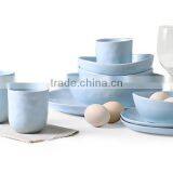 Northern Europe Simple Style Water-Inspired Irregular Shape Porcerlain Dinner Set thumbnail-3