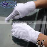 NMSAFETY 100% Bleached Cotton Sewing Gloves Inspection Using Safety Glove