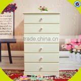 2017 New Design Bedroom Wood Cabinets High Quality White Wood Cabinets Top Fashion 6 Drawers Wood Cabinets W08H065 thumbnail-1