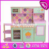 New Design Children Pretend Play Kitchen Wooden Kids Cooking Toys W10C283 thumbnail-2
