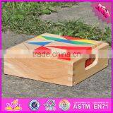 2017 New Design 18 Pieces Educational Wooden Kids Building Blocks With Box W13A115 thumbnail-4