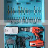 New 2014 Manufacturer China Wholesale Supplier 18V Li-ion Cordless Drill of Power Tool Sets Tool Box thumbnail-1