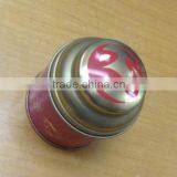 Round Christmas Tea Tin With Dome Lid thumbnail-1