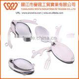 A21-S005-2S Stainless Steel Foldable Travel Cutlery Set With Plastic Handle Chips thumbnail-4