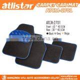 Pvc Anti-slip Backing 5pcs Carpet Floor Car Mats thumbnail-1