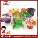 15g Assorted Fruit Flavor Striped Jelly Cup Mini Cup Jelly