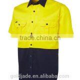 190gsm Double Pre-shrunk Drill Cotton hi Vis Work Shirts thumbnail-1