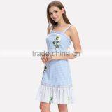Latest Summer Women's Embroidery Dress Design thumbnail-4