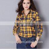 Latest Design 2015 Cotton Shirt Woman Dress WMST0012 thumbnail-1