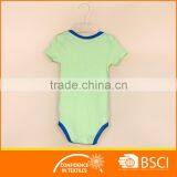 Baby Summer Wear Stripe Printed Fish Short Sleeve Romper thumbnail-2