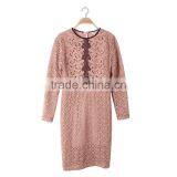 New Women Fashion Knee Length Slim Pencil Hand Embroidery Designs For Dress thumbnail-3