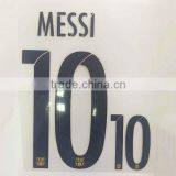 Custom Plastisol Type Soccer Number Heat Transfer Printing For Jerseys With Anti Sublimation thumbnail-3