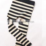 child kids gilrs black white gray lycra spandex cotton striped knit tights