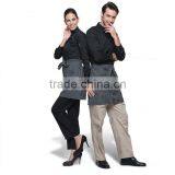 2016 Wholesale Custom Work Uniforms Chef Uniform Men / Women Hotel Waiter Uniforms S-2XL thumbnail-2