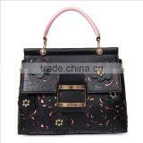 Zm50181b New Style Fashion Lady Bag Hollow Out Flowers pu Handbag Women thumbnail-4