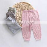 Wholesale 2017 Summer Pure Color Children Casual Beach Pants Anti-mosquito Pants thumbnail-1